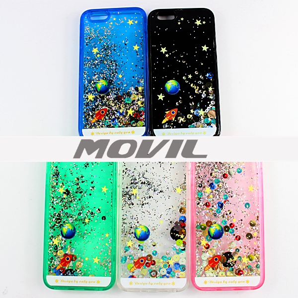 NP-2455 TPU flujo 3D estrellas Funda para Apple iPhone 6-14